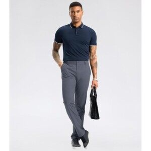 Soothfeel Mens M Golf Pants Classic Fit Stretch Work Quick Dry Lightweight Gray